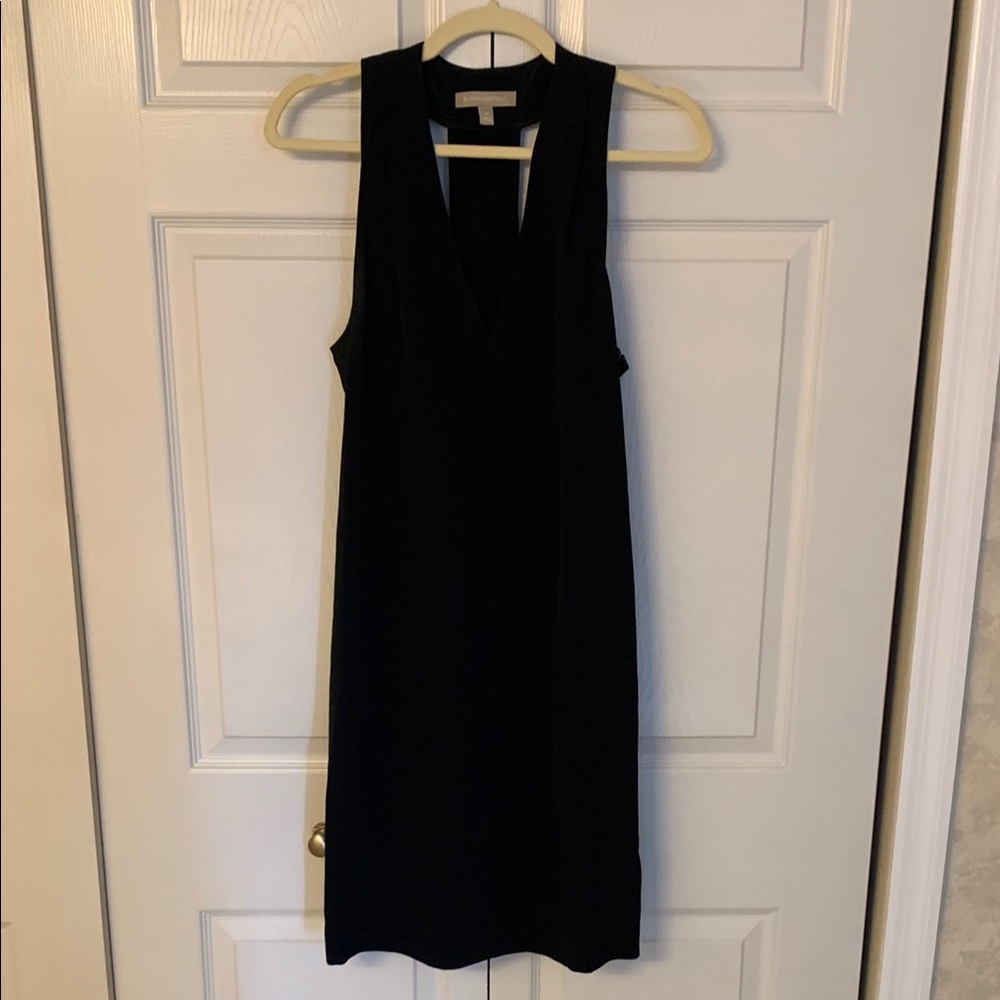 Elegant Black Banana Republic Sleeveless T-back Dress